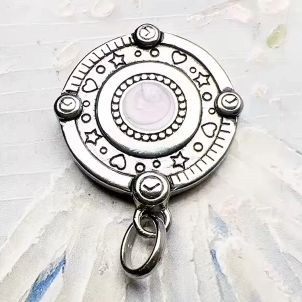 NWOT Solid Sterling pink heart and constellations pendant - Picture 2 of 7